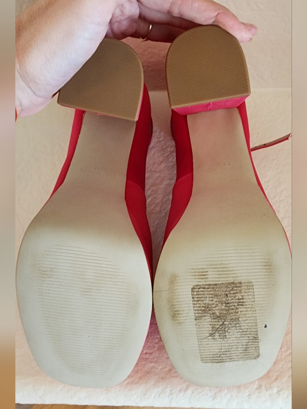 Steve Madden Pink Satin Platform Heels - Picture 4 of 4